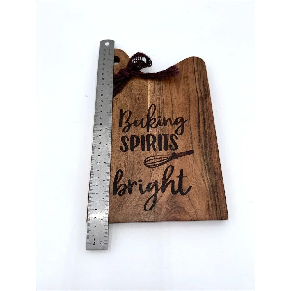 Fabulous Home Acacia Wood Paddle Board Baking Spirits Bright Decor 11
